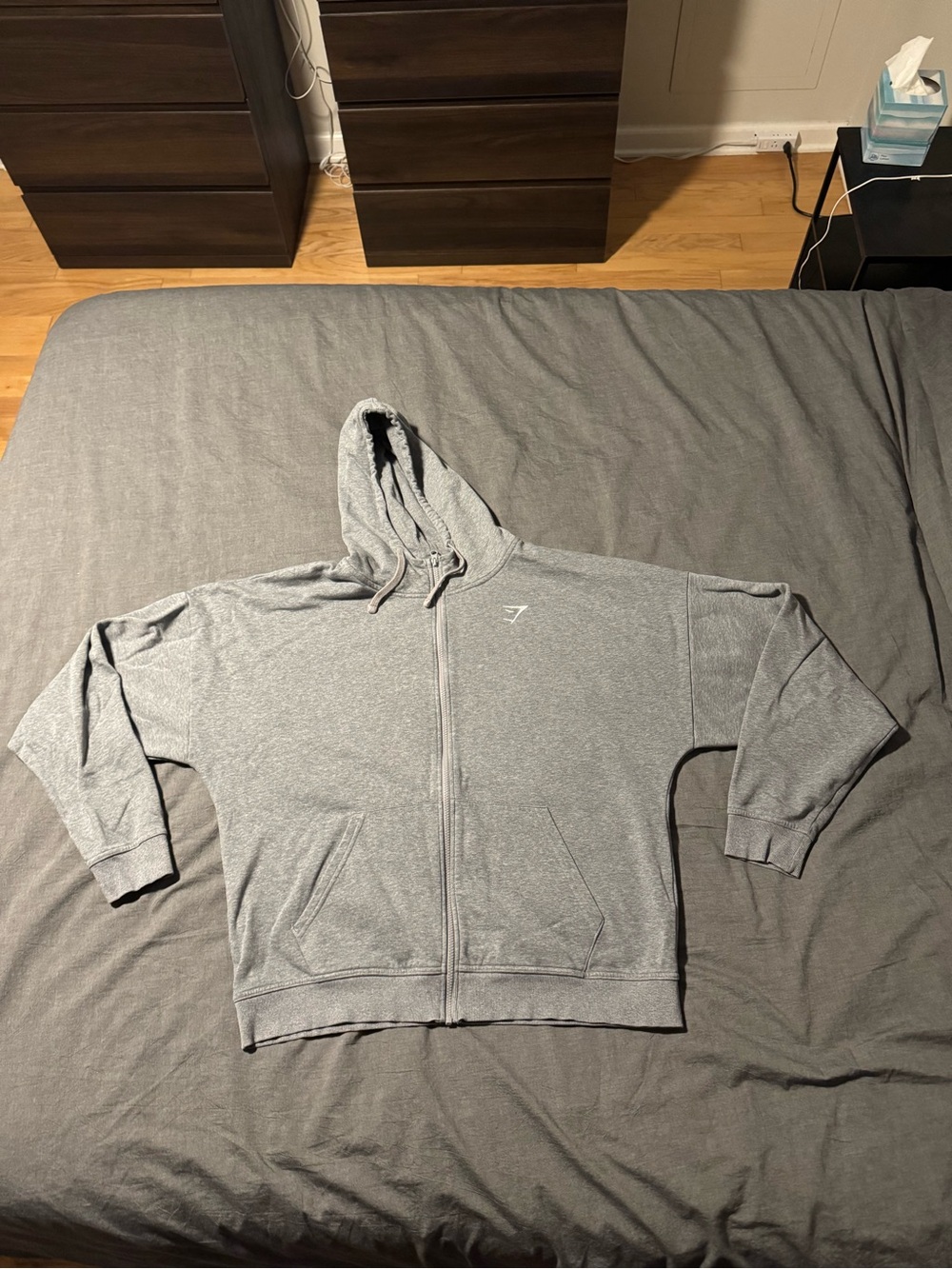 Gymshark Crest Oversized Zip-up Hoodie